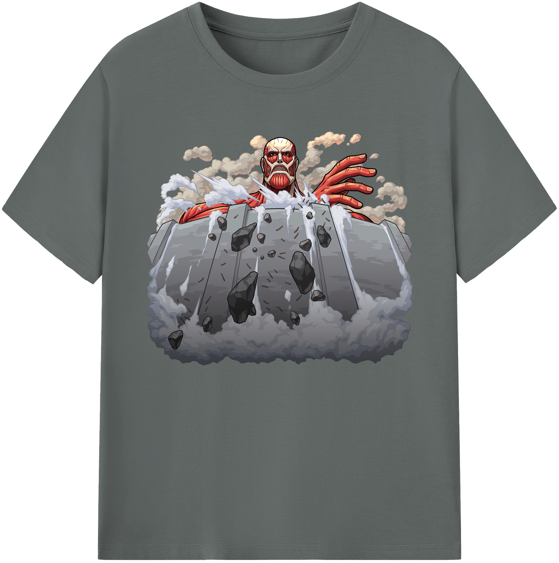 （画像用） 進撃の巨人 Attack on Titan 綿100％ メンズ半袖Tシャツ｜肌触りやわらか＆通気性